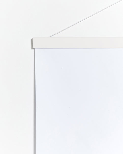 Magnetische witte houten posterhanger, 20cm