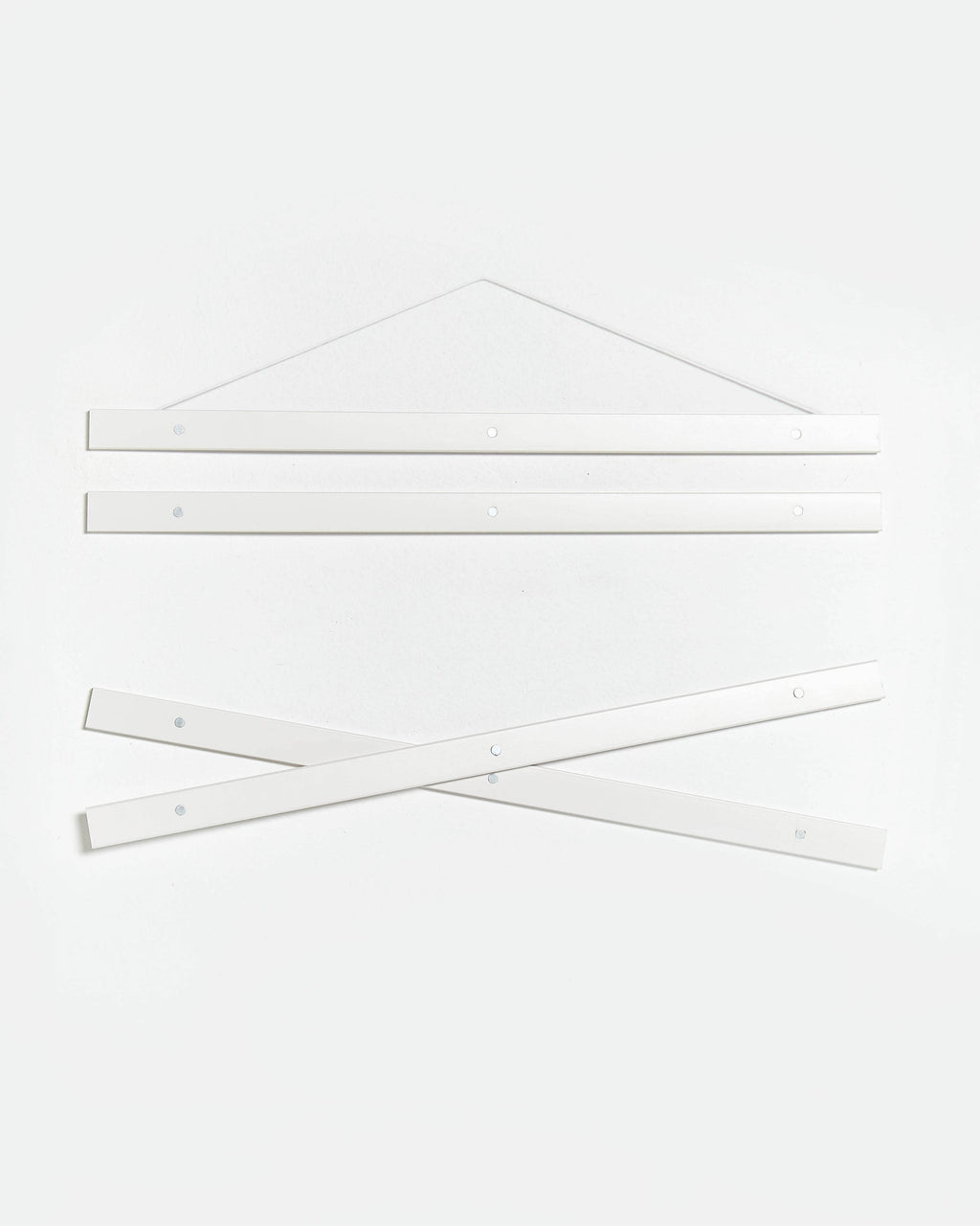 Colgador para póster de 20cm de madera y color blanco