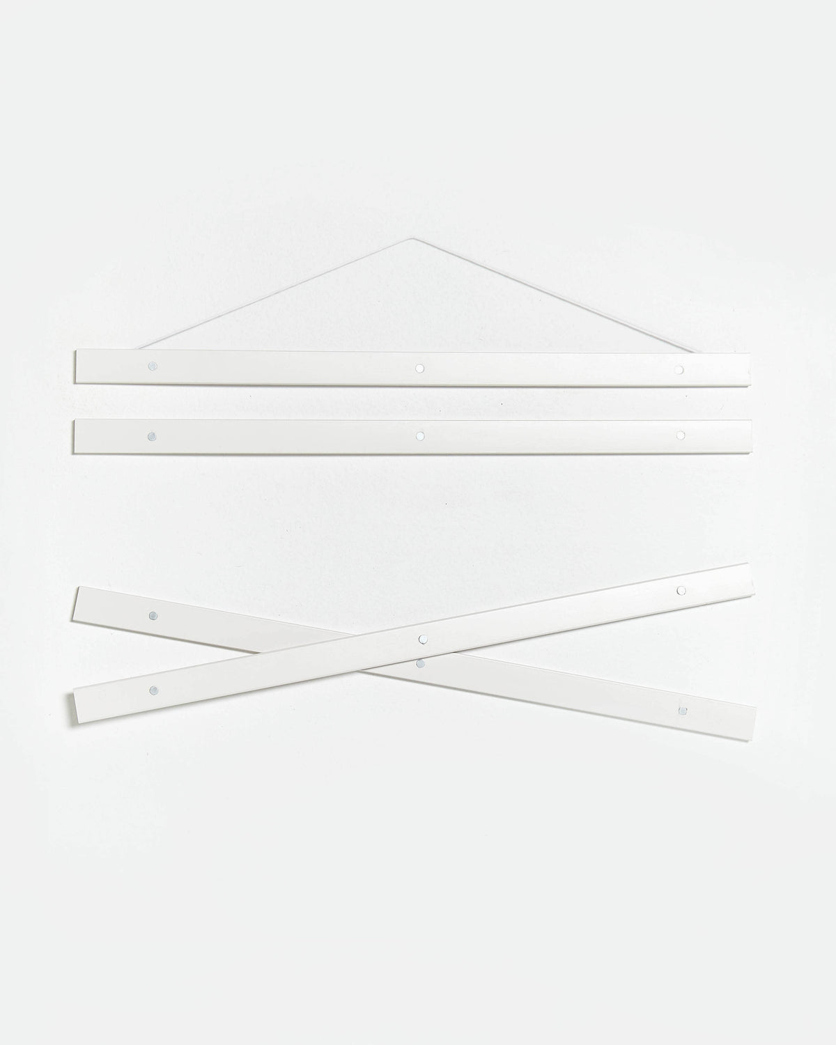 Colgador para póster de 60cm de madera y color blanco