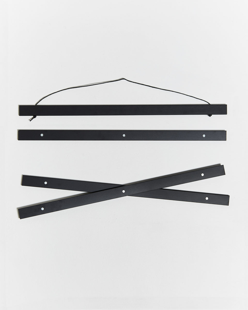 Colgador para póster de 20cm de madera y color negro